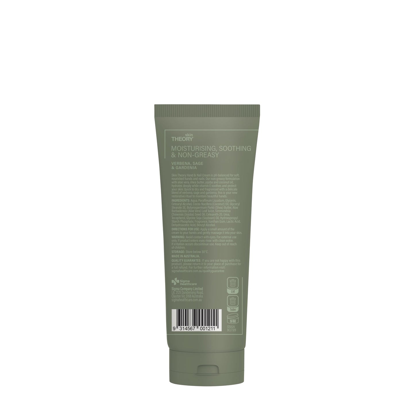 Skin Theory Hand & Nail Cream Verbena 125ml