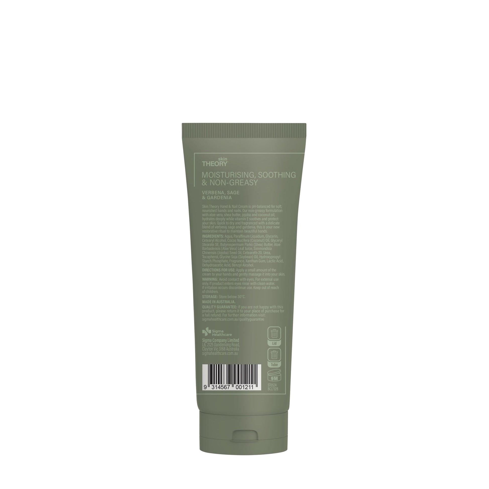 Skin Theory Hand & Nail Cream Verbena 125ml