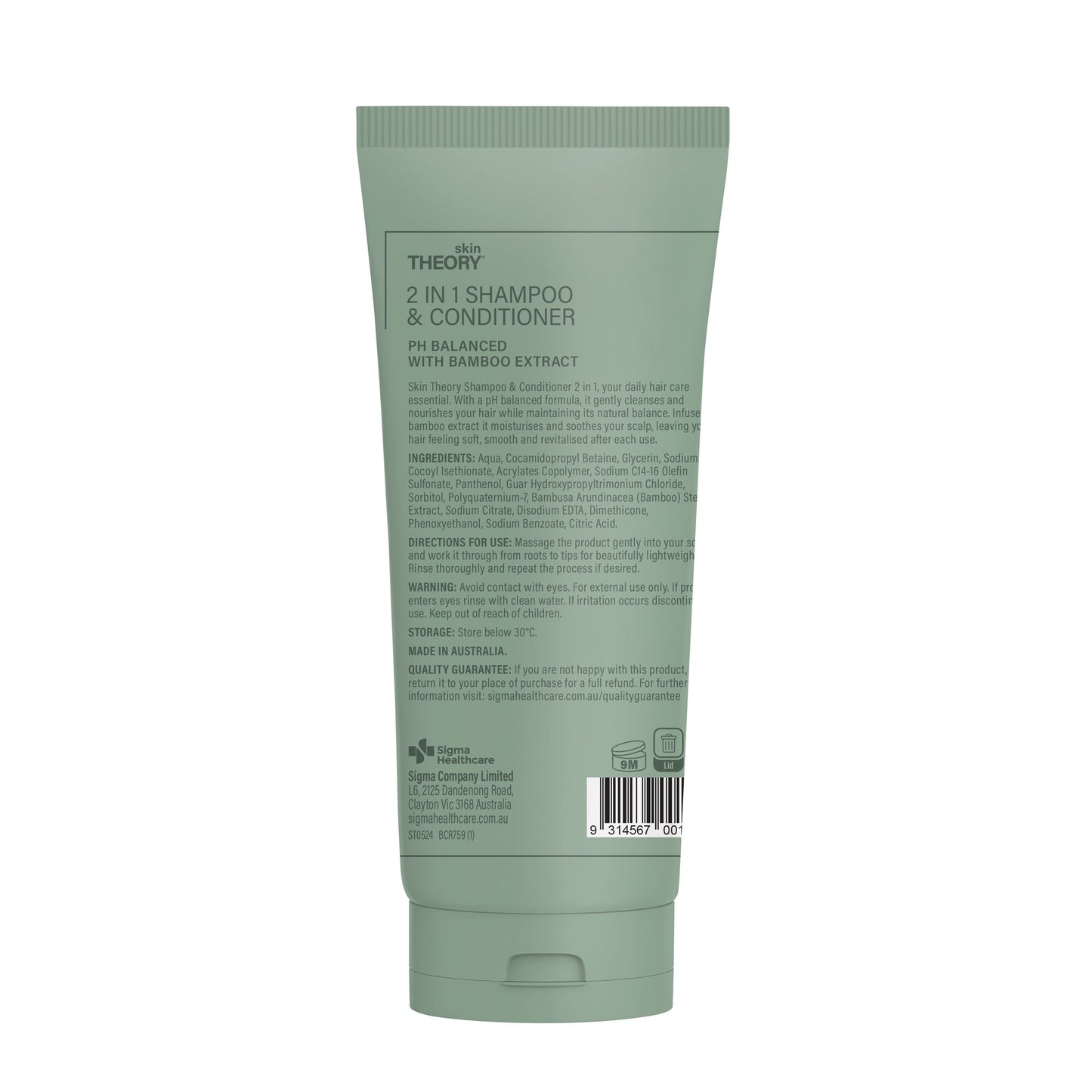 Skin Theory Shampoo & Conditioner 2in1 300ml