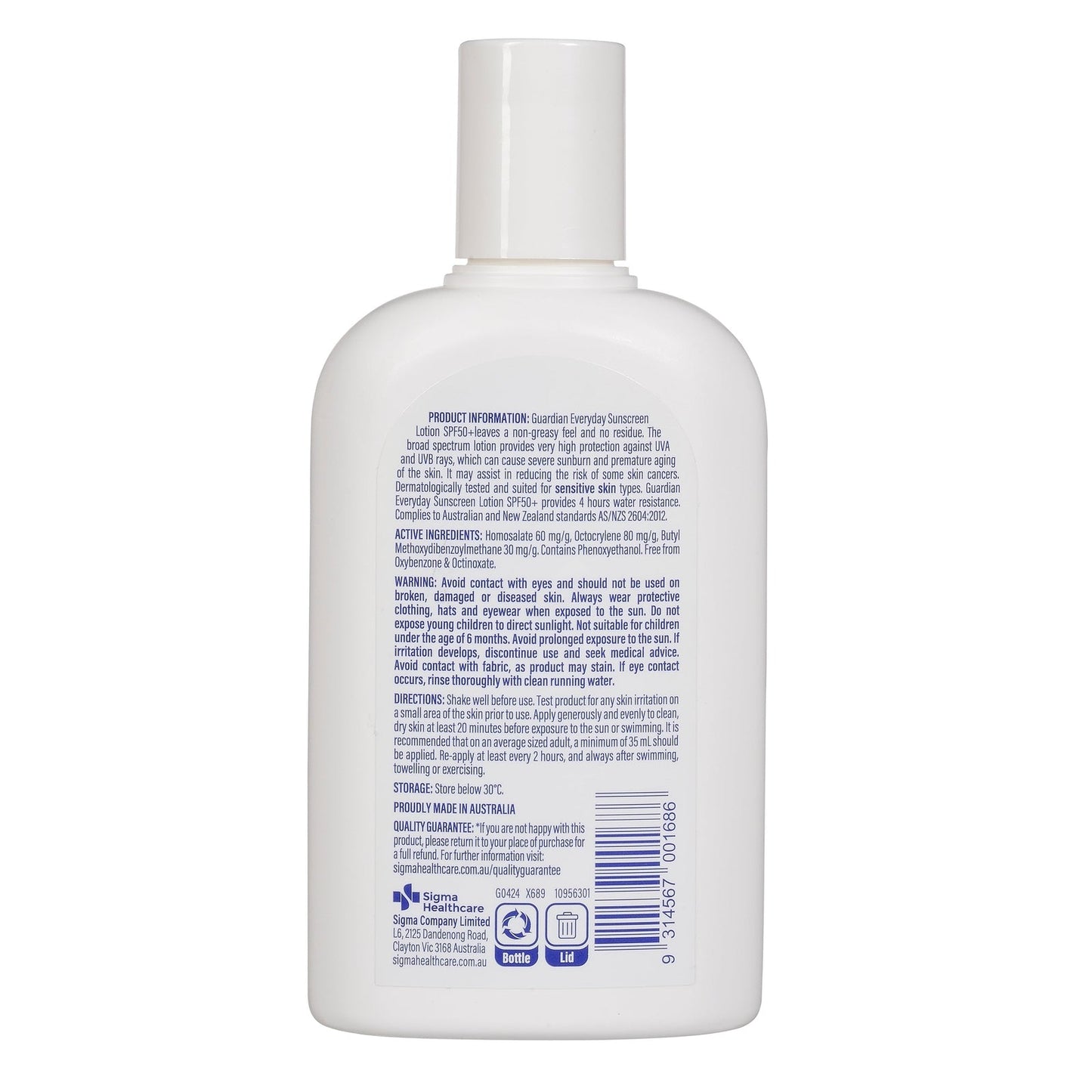 Guardian Everyday Sunscreen Spf50+ 250ml