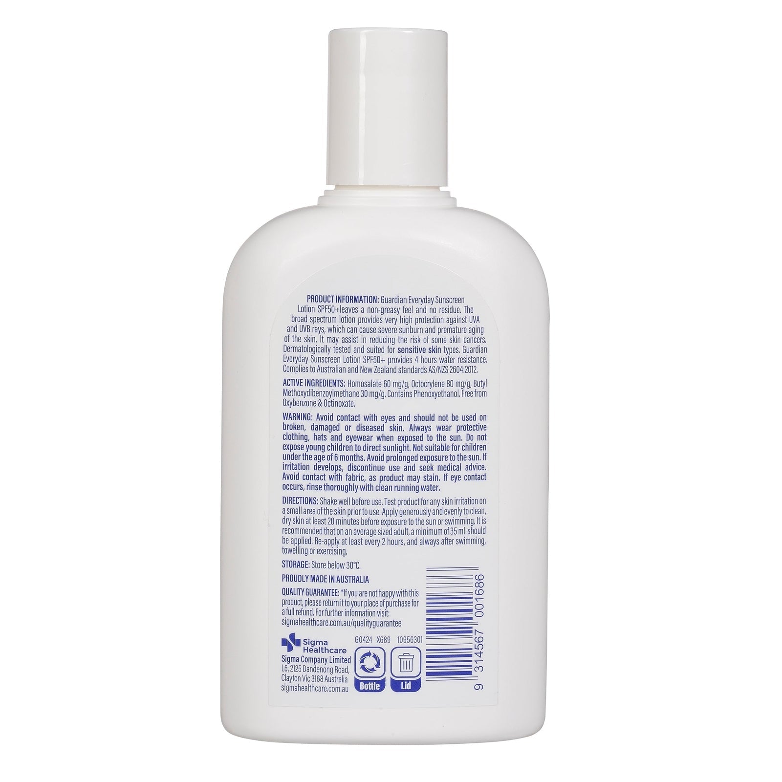 Guardian Everyday Sunscreen Spf50+ 250ml
