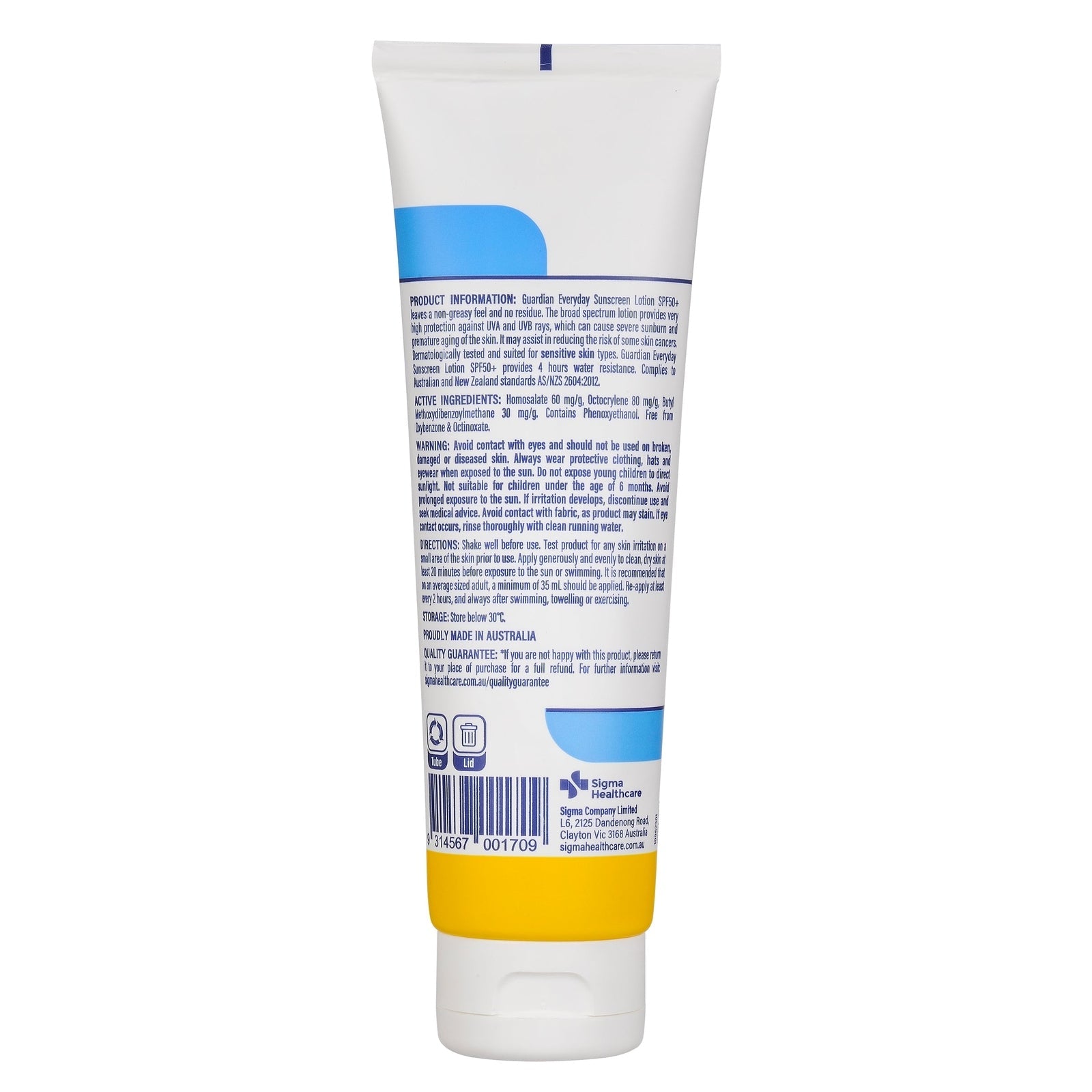 Guardian Everyday Sunscreen Spf50+ 125ml