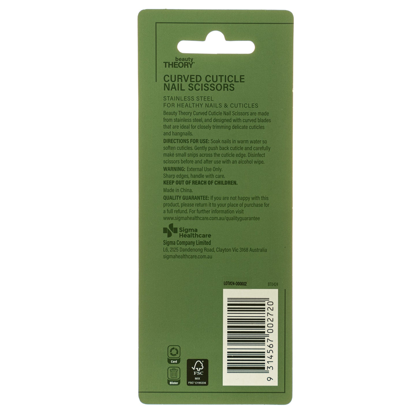 Beauty Theory Curved Cuticle Scissors