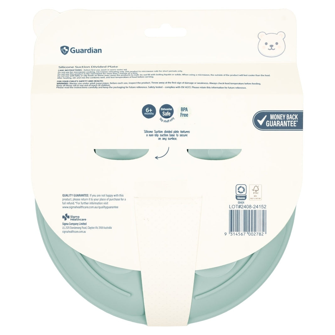 Guardian Silicone Suction Plate Seafoam