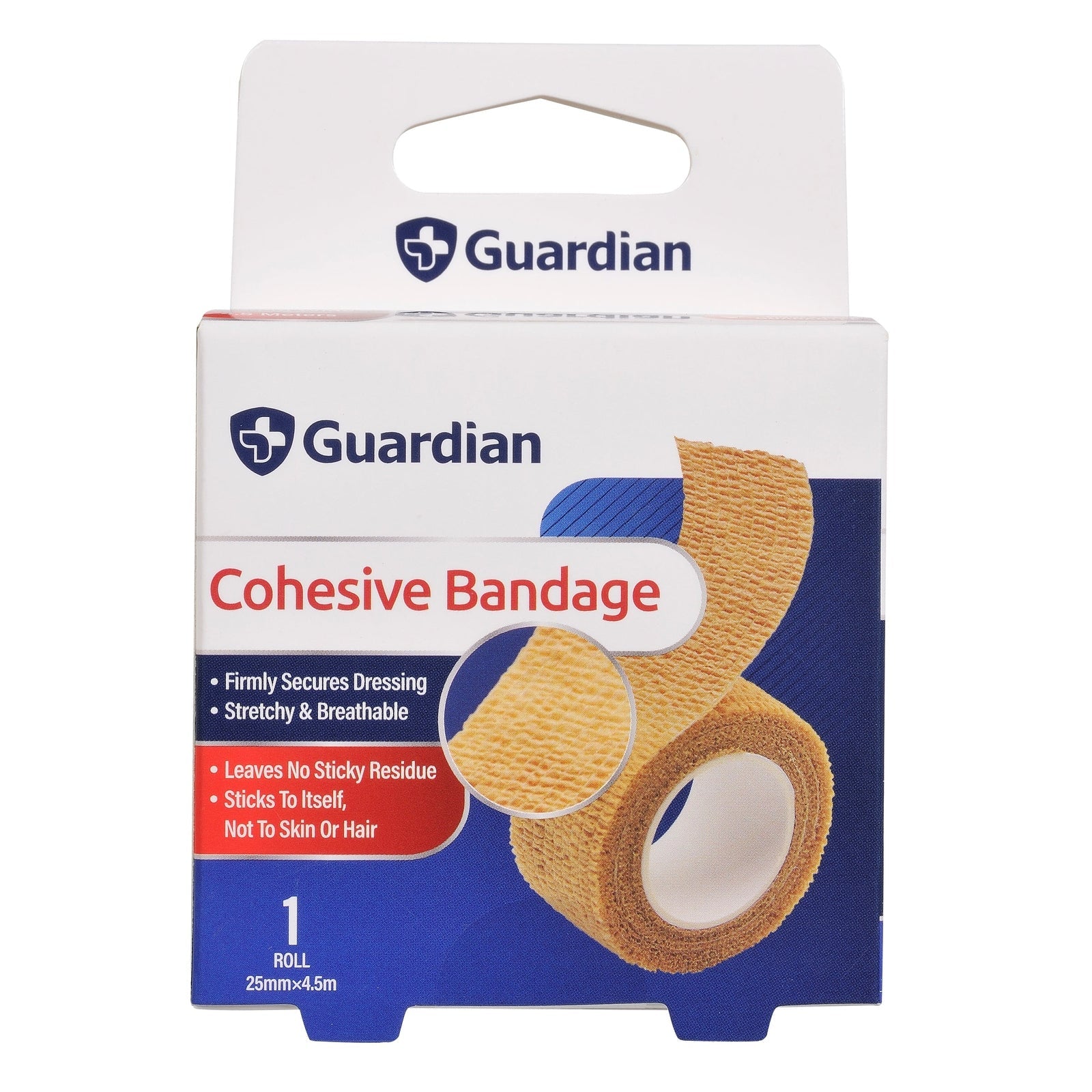 Guardian Cohesive Bandage 25mmx4.5m