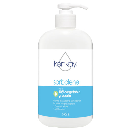 Kenkay Skin Relief Sorbolene & Glycerin 10% Pump 500ml