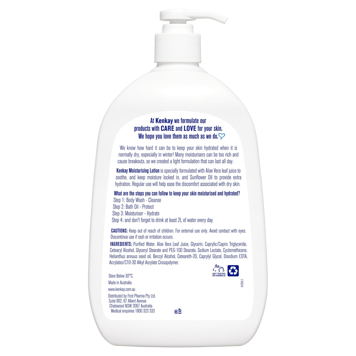Kenkay Dry Skin Moisturising Lotion 1 Litre