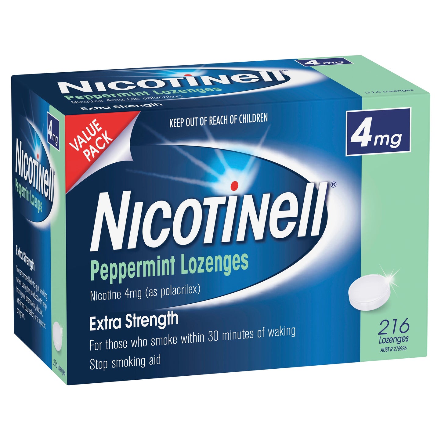 Nicotinell Peppermint 4mg 216 Lozenges