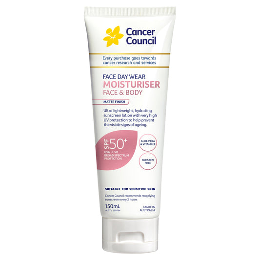 Cancer Council Invisible Face & Body Moisturiser SPF50+ 150ml