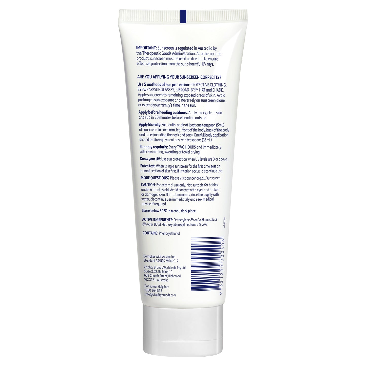 Cancer Council Invisible Daywear SPF 50+ Moisturizer for Face and Body 150ml