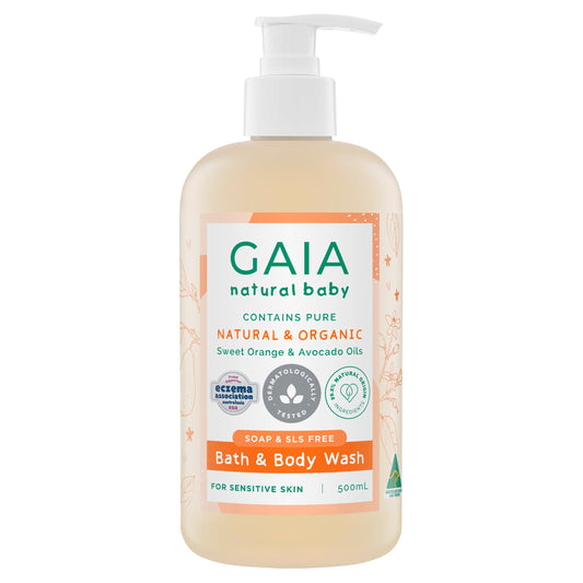GAIA Baby Bath & Body Wash 500ml