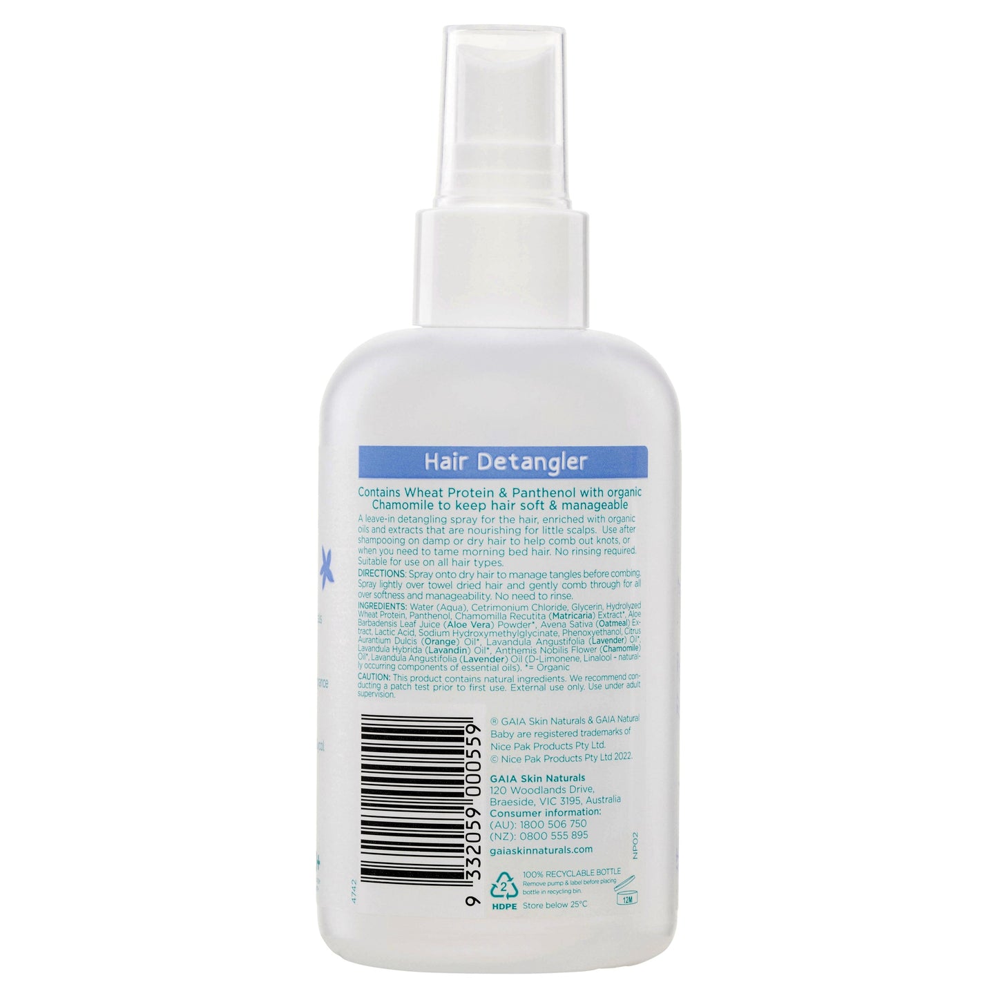 GAIA Baby Conditioning Detangler 200ml