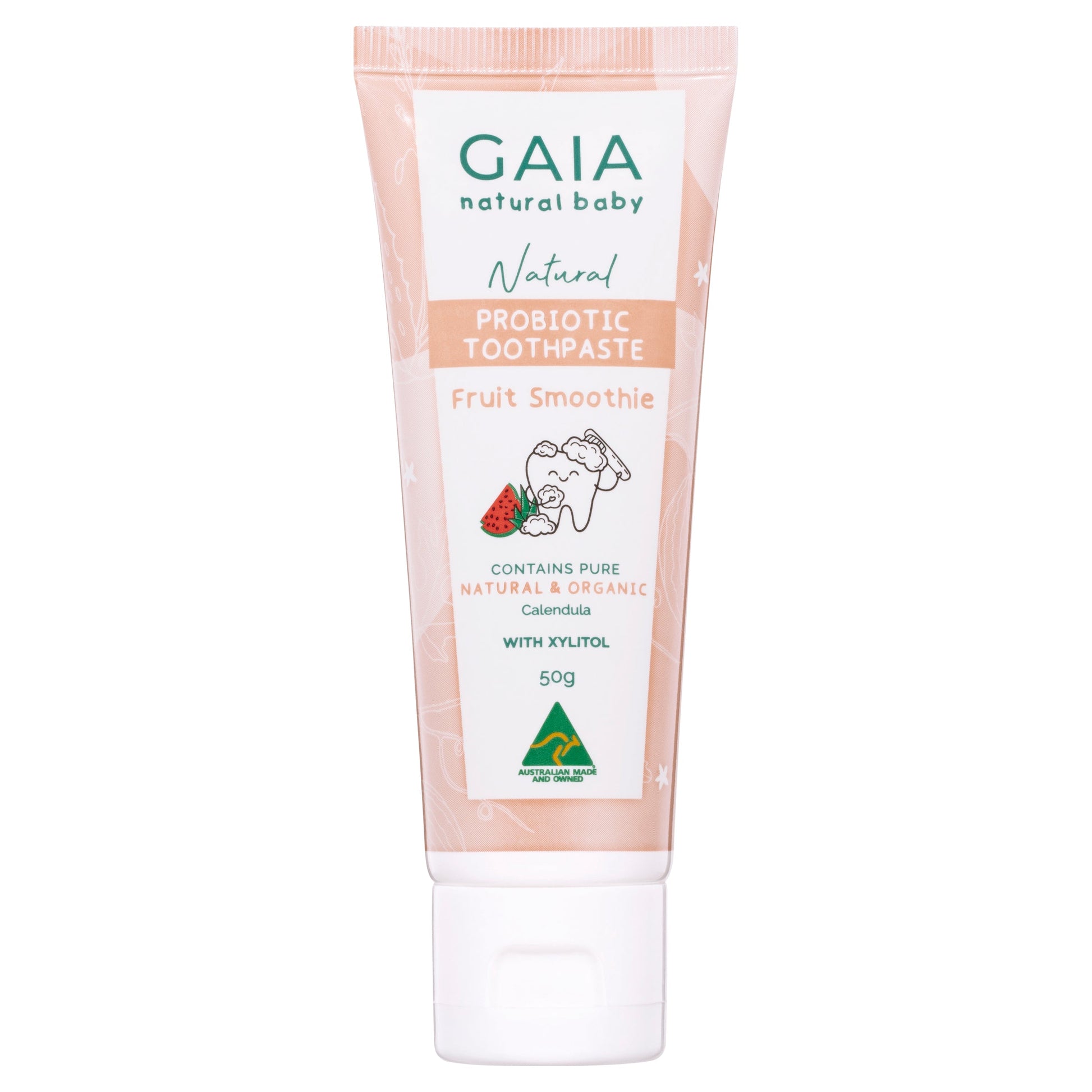 Gaia Natural Baby Probiotic Toothpaste Fruit Smoothie 50g