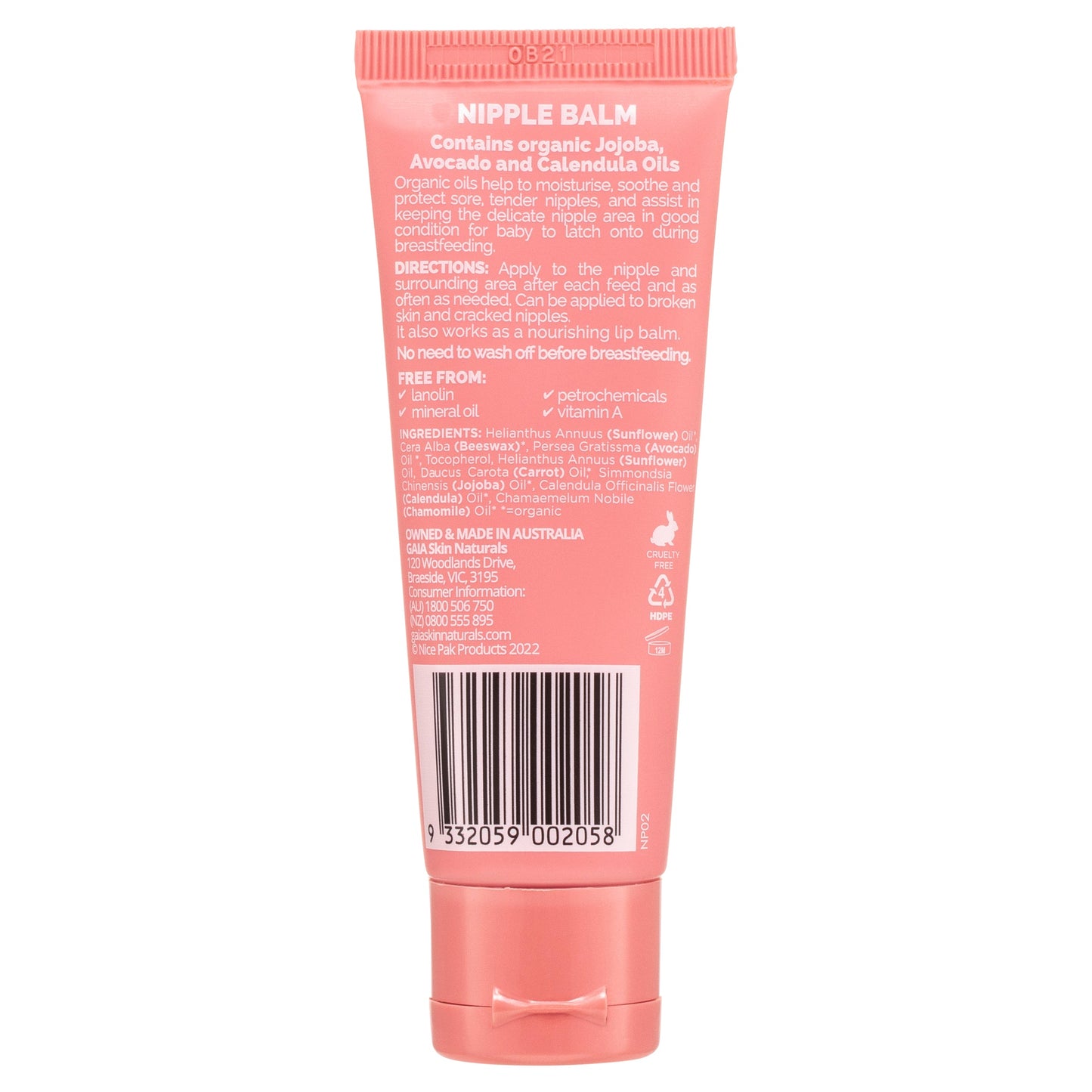 GAIA Pure Pregnancy Nipple Balm 40ML