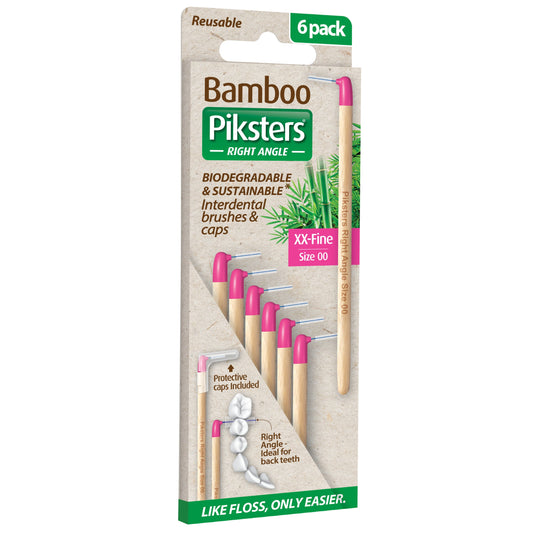 Piksters Bamboo Inter Brush Right Angle 6 Pack Size 00