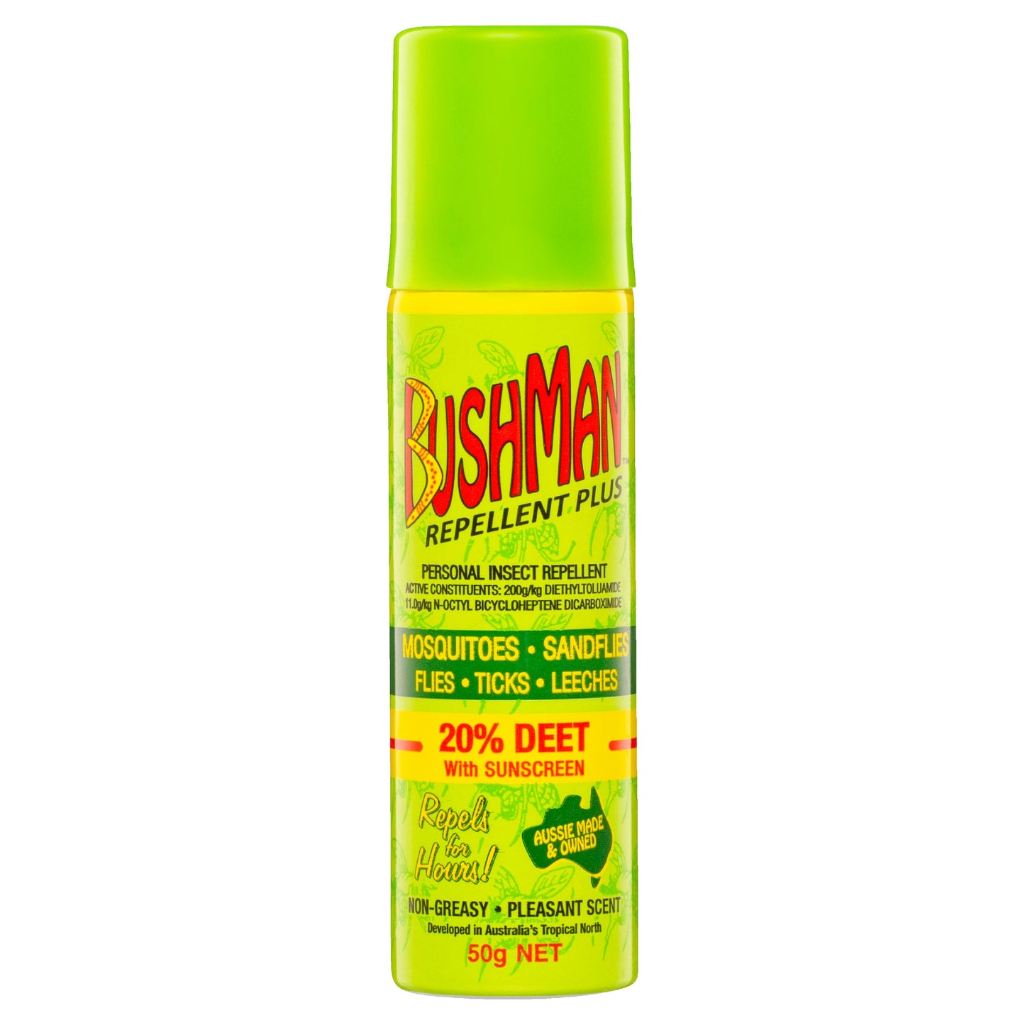 Bushman Plus Repellent With Sunscreen Aerosol - 50g