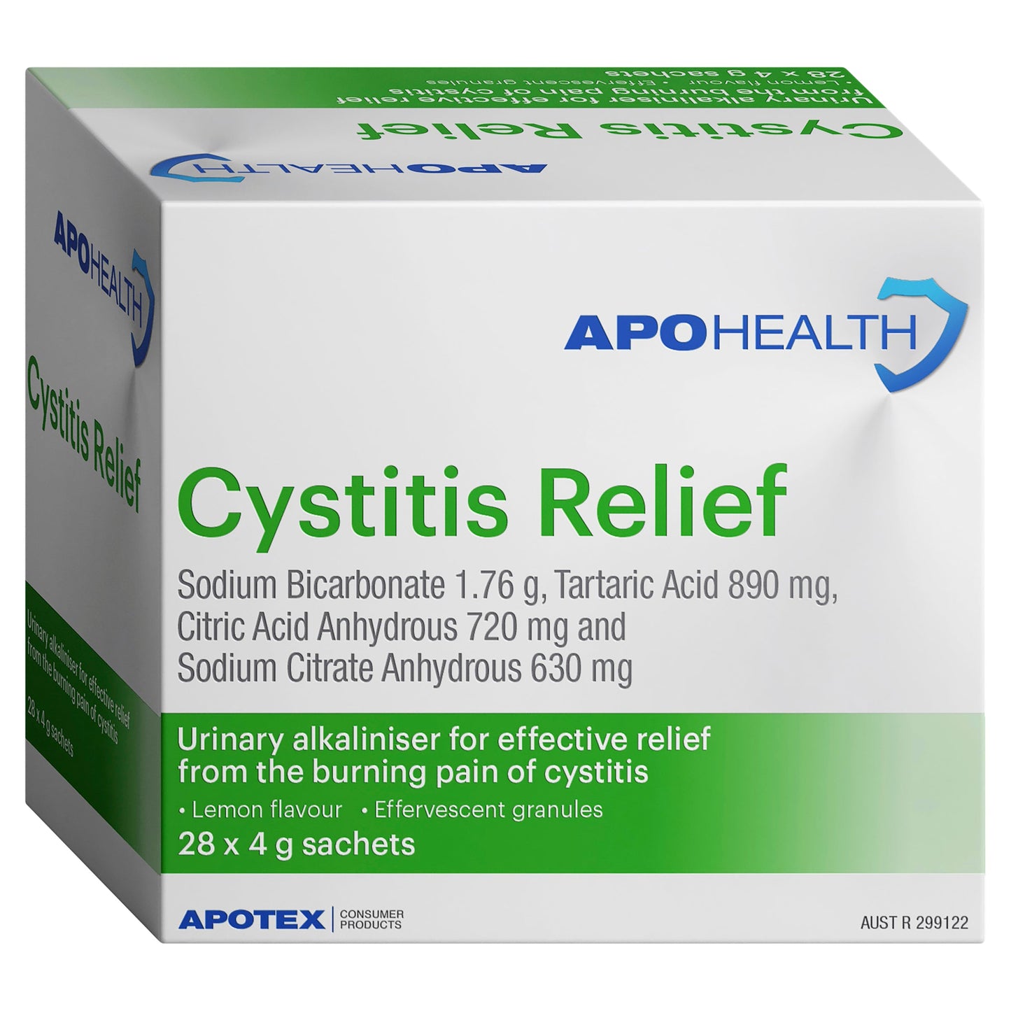 Apohealth Cystitis Relief 28 X 4g Sachets