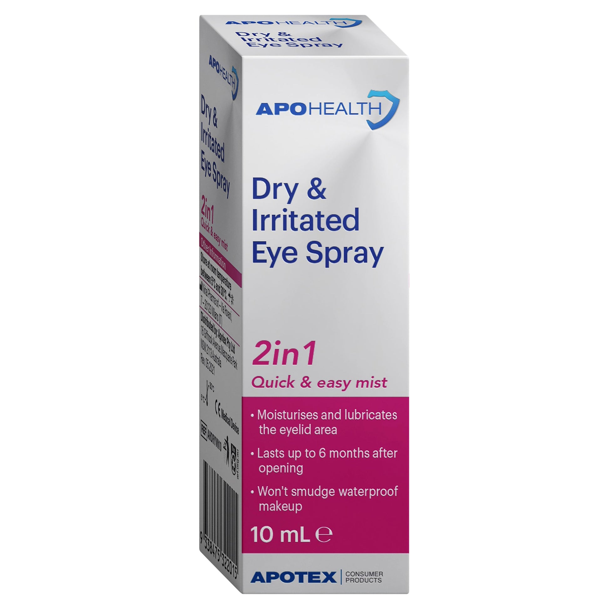 APOhealth Dry & Irritated Eye Spray 10ml