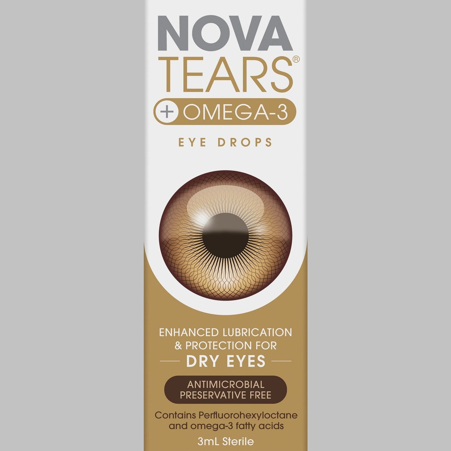 Nova Tears + Omega3 Lubricating Eye Drops 3ml
