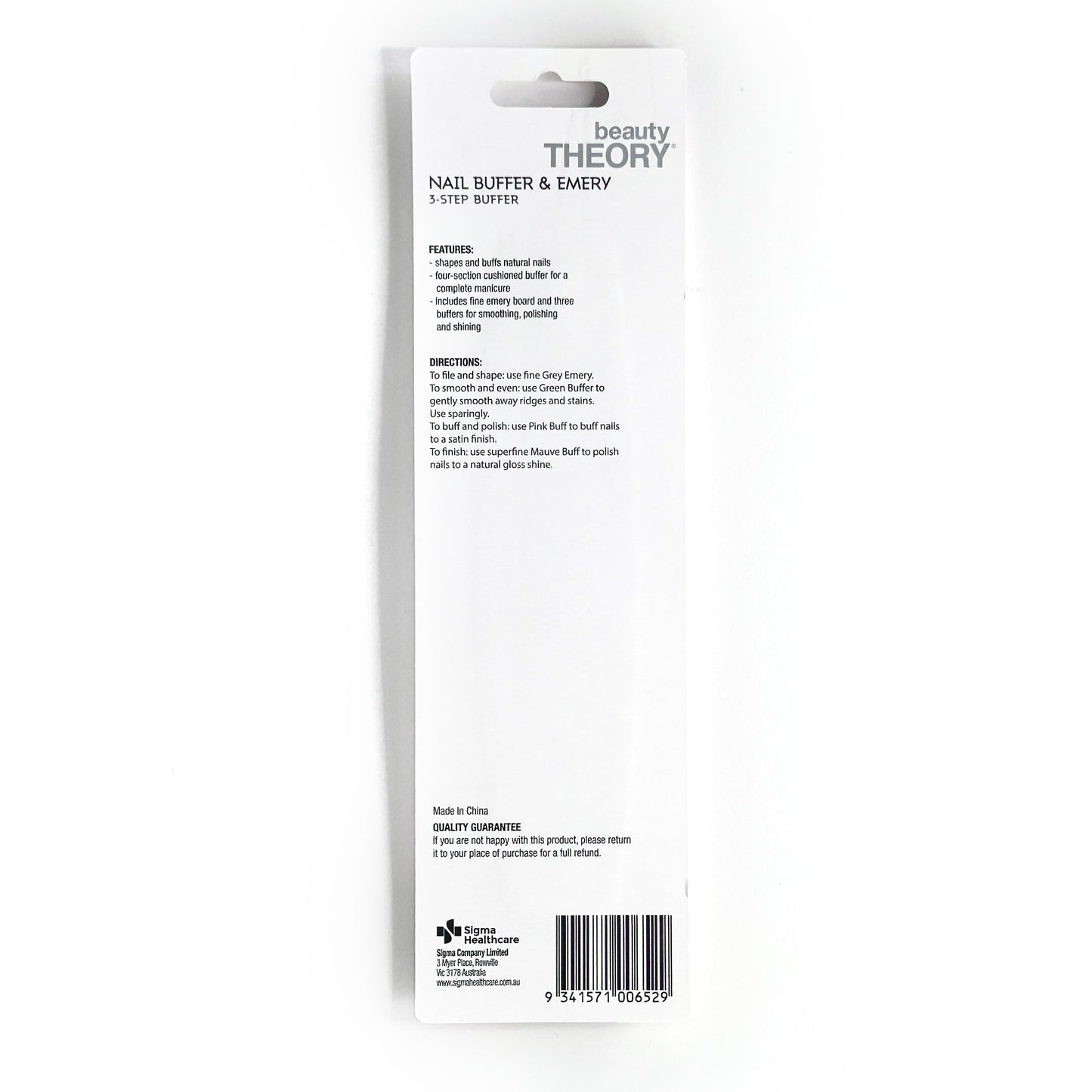 Beauty Theory Nail Buffer 3 Step Nail Care