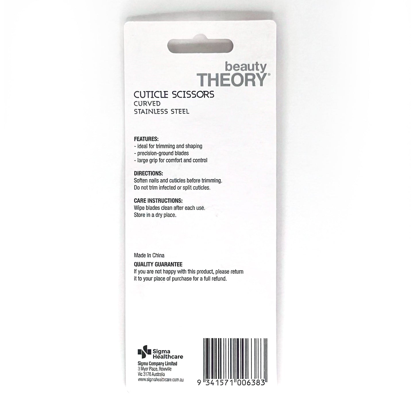 Beauty Theory Nail Scissors Curved Nail Care