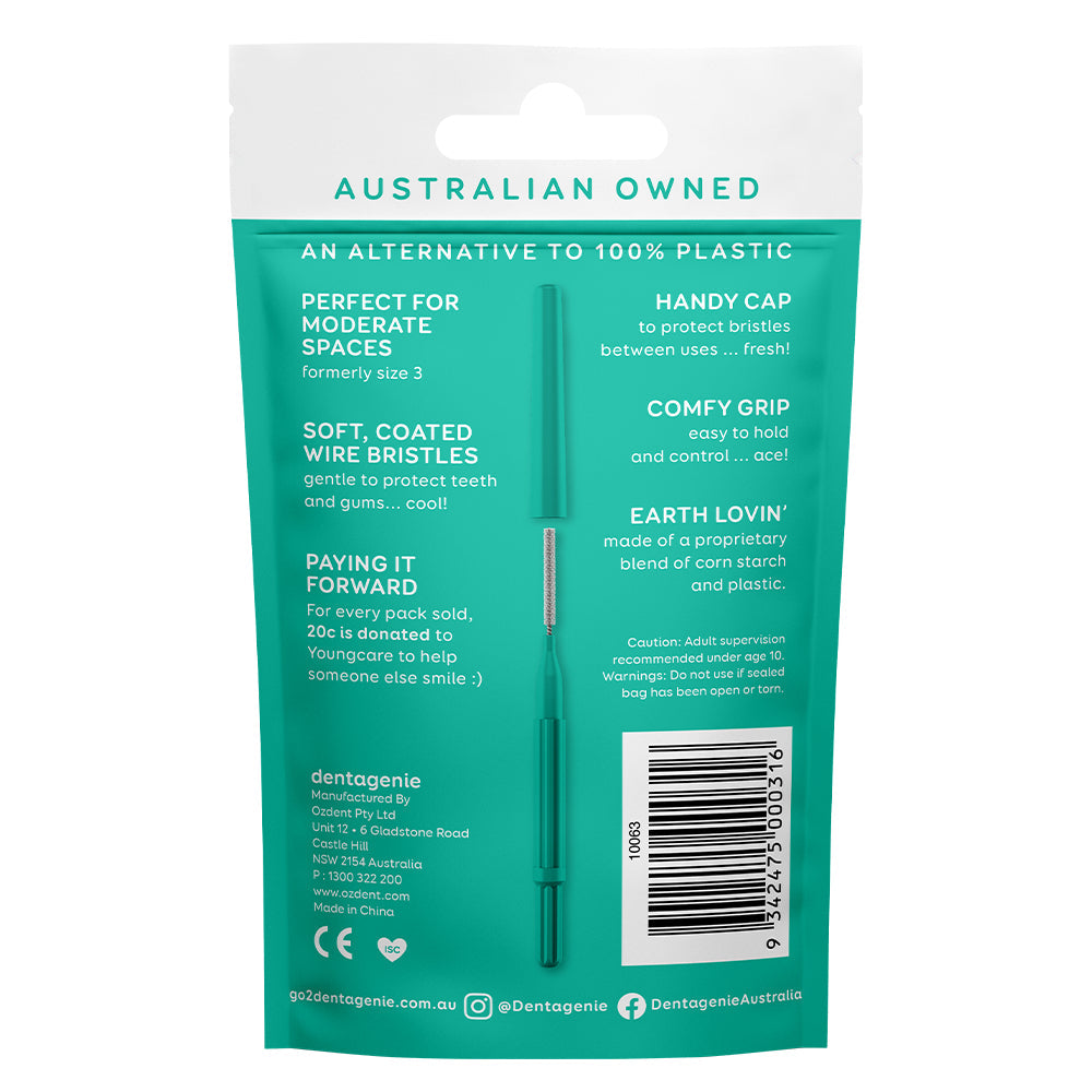 go2 Dentagenie Interdental Brush Moderate 12Pk