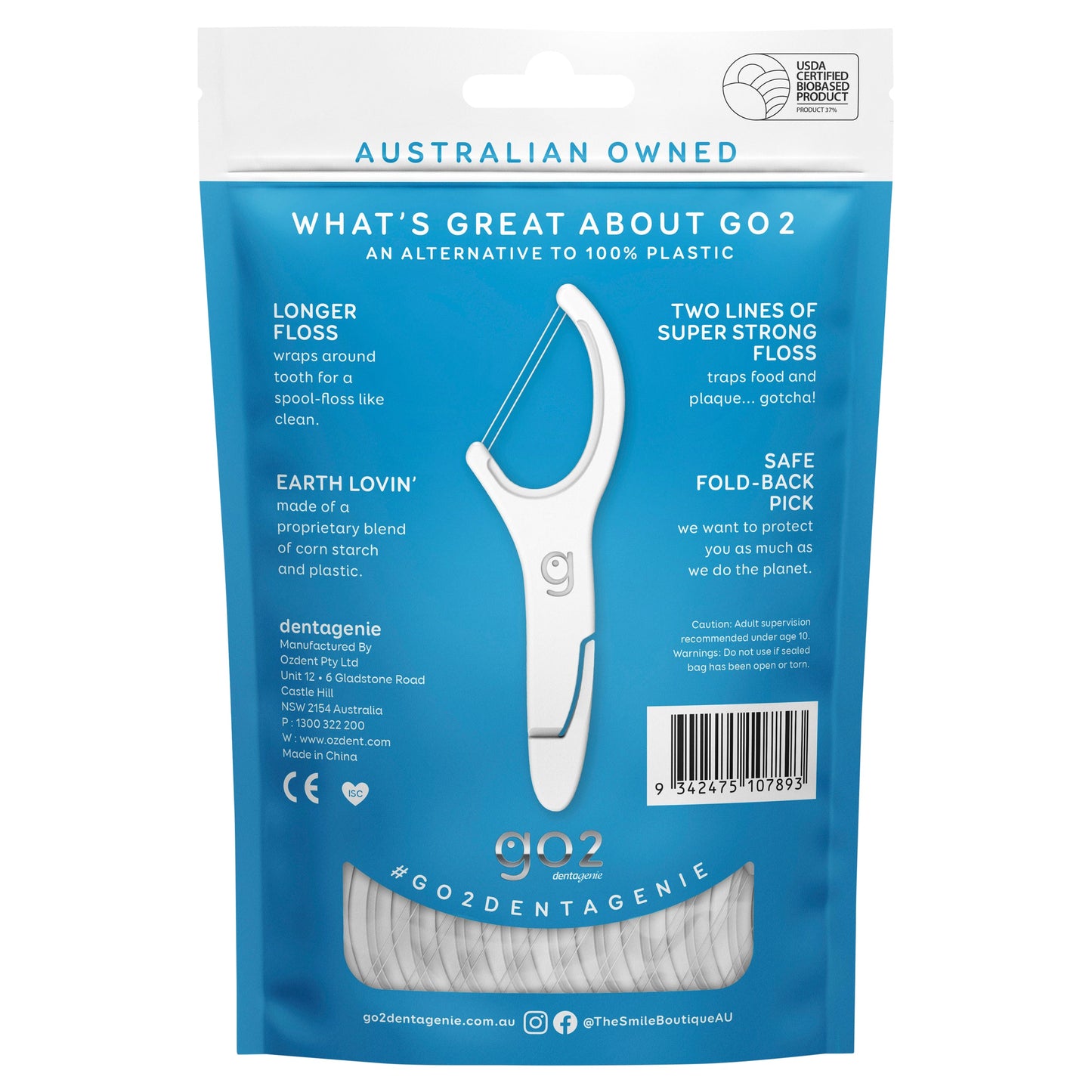 Go2 Dentagenie Double Floss Picks 36 Pack