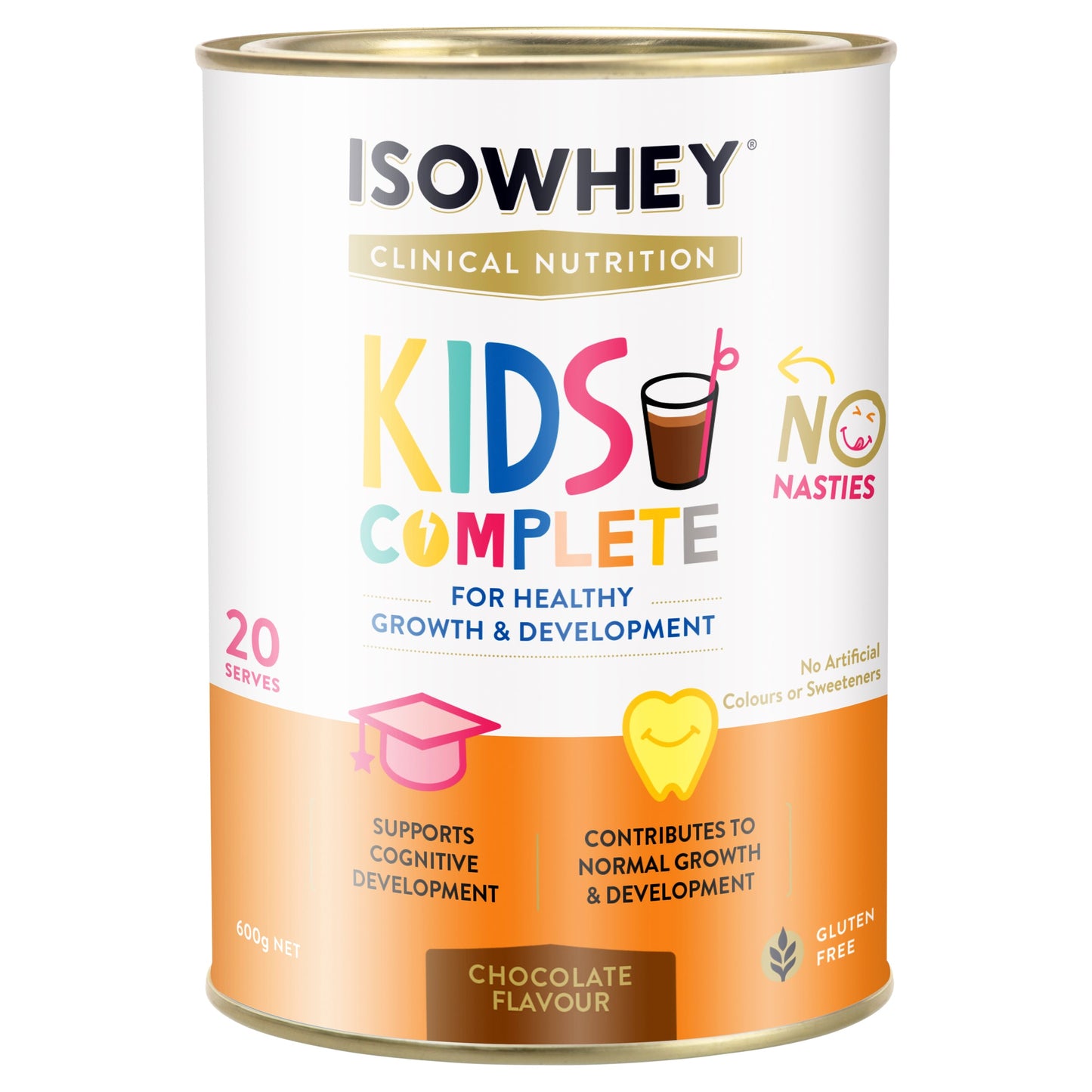 IsoWhey Clinical Nutrition Kids Complete Chocolate 600g