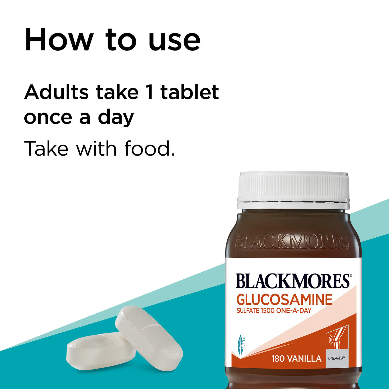 Blackmores Glucosamine Sulphate One-a-day 1500mg 180 Tablets