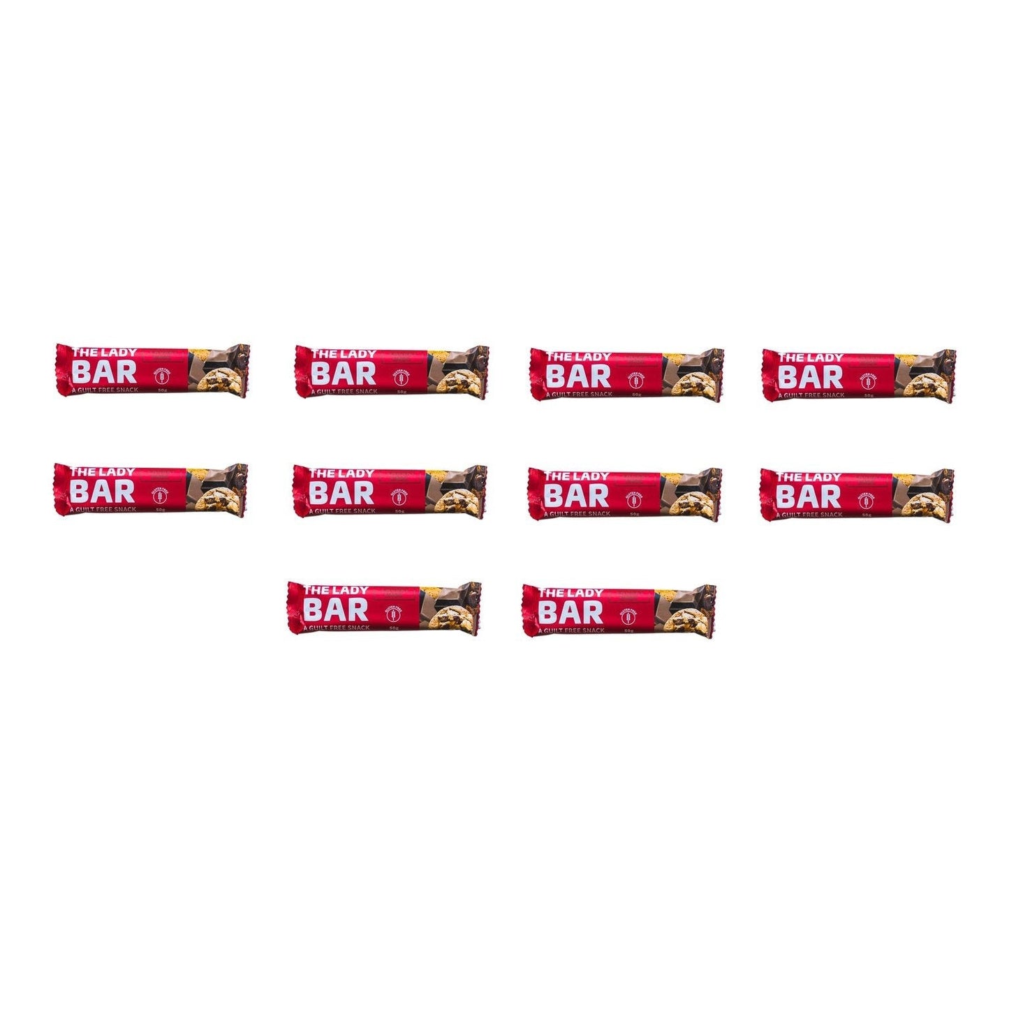 The Lady Bar Chunky Choc 50g 10PK