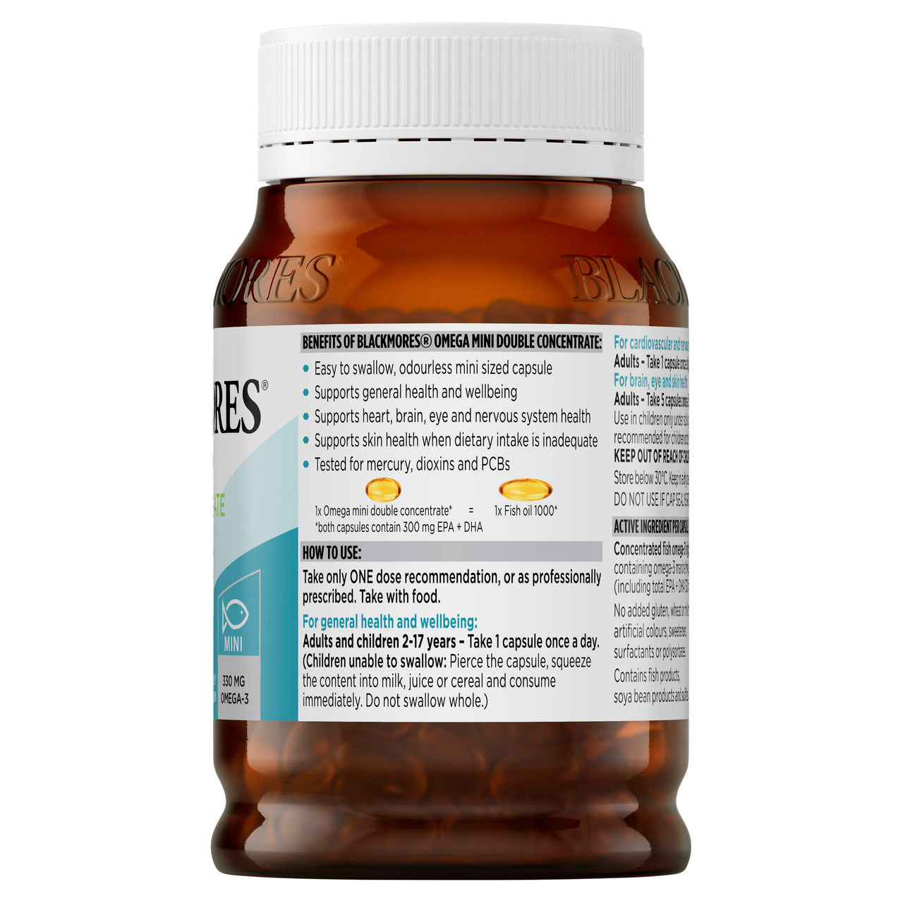 Blackmores Odourless Fish Oil 400 Mini Capsules