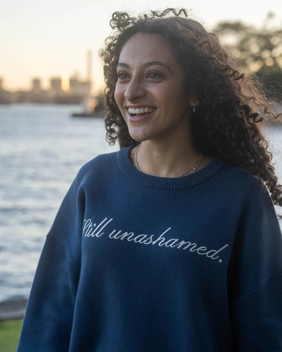 STILL UNASHAMED SWEATER - NAVY (X-LARGE)