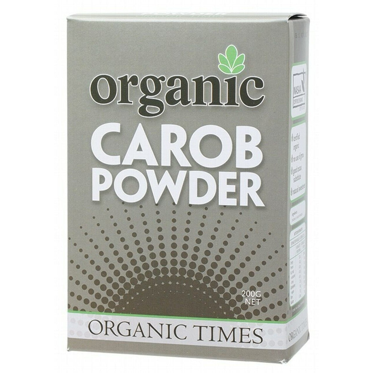 ORGANIC TIMES Carob Powder 200g