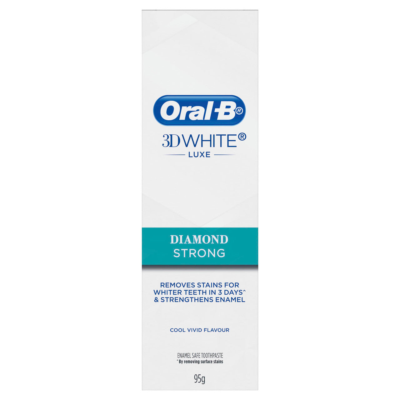 Oral B Teeth Whitening Toothpaste 3D White Luxe Diamond Strong 95g