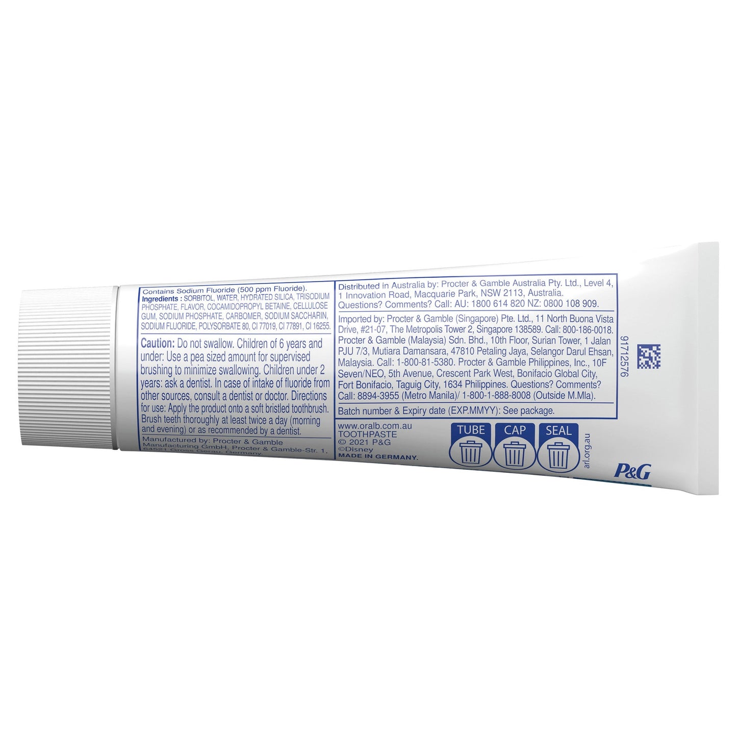 Oral B Kids Toothpaste 3+ Years Frozen 92g