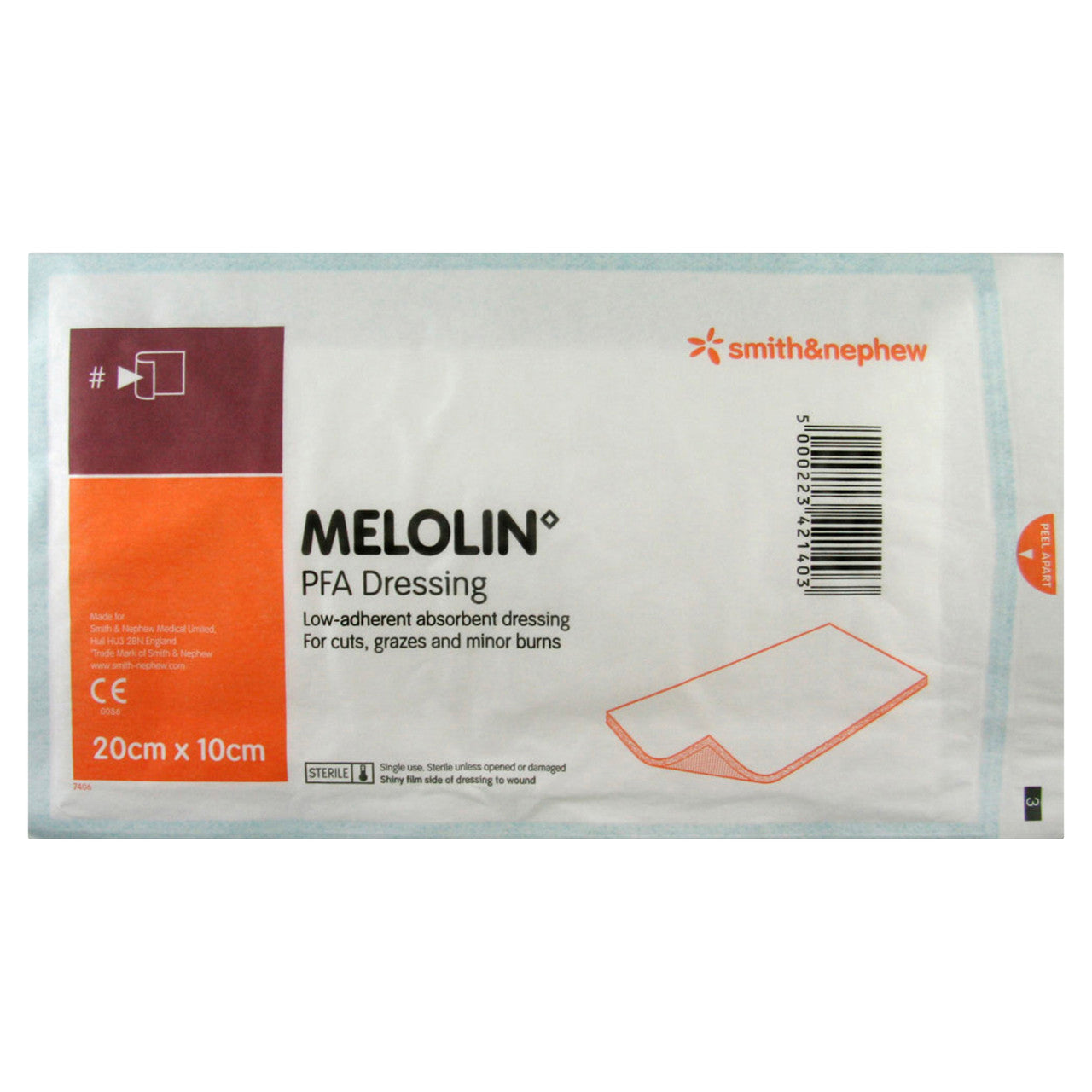 Melolin Low Adherent Dressings 10cm x 10cm 3 Pack