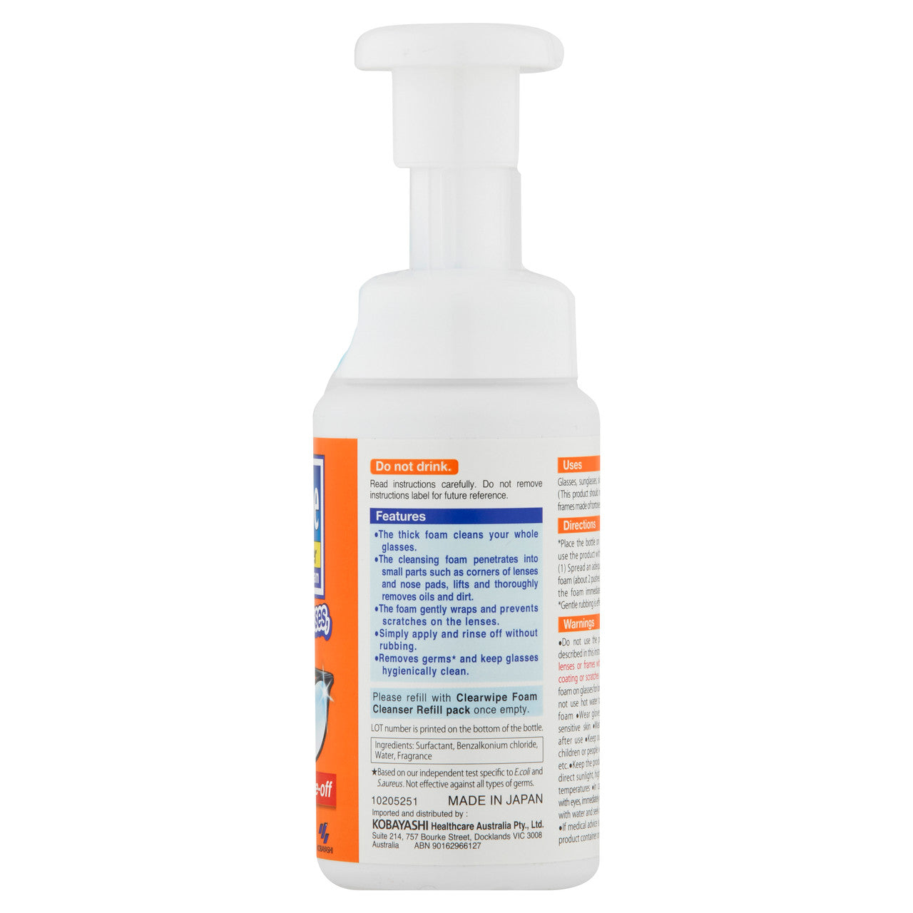 Clearwipe Foam Cleanser 140ml