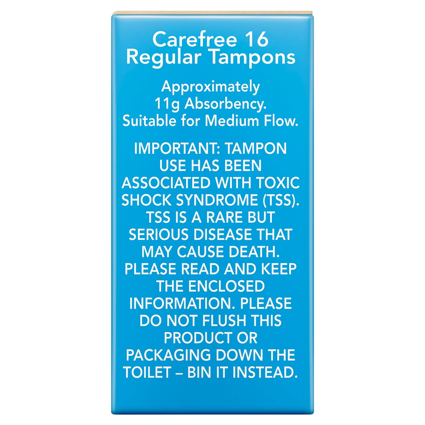 Carefree Organics Regular Tampons 16