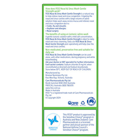 Fess Nasal&Sinus Wash Starter Kit Gent 12