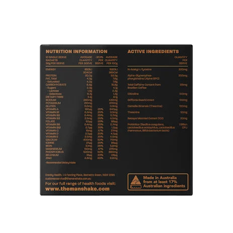 THE MAN SHAKE GO Espresso 56g x 10 Sachets