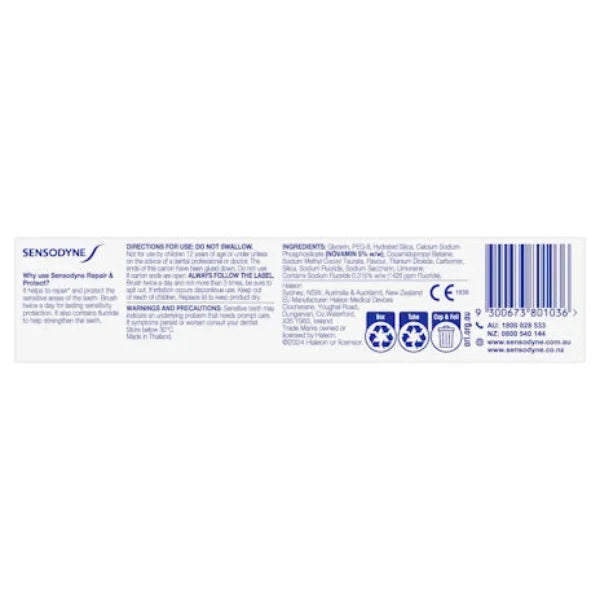 Sensodyne Sensitive Teeth Pain Repair & Protect Toothpaste 100g