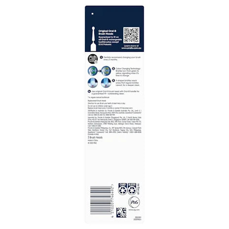 Oral B Precision Clean Replacement Electric Toothbrush Heads 3 Pack