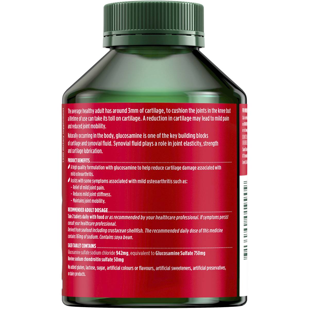 Nature’s Own Glucosamine Sulfate with Chondroitin For Joints 200 Tablets