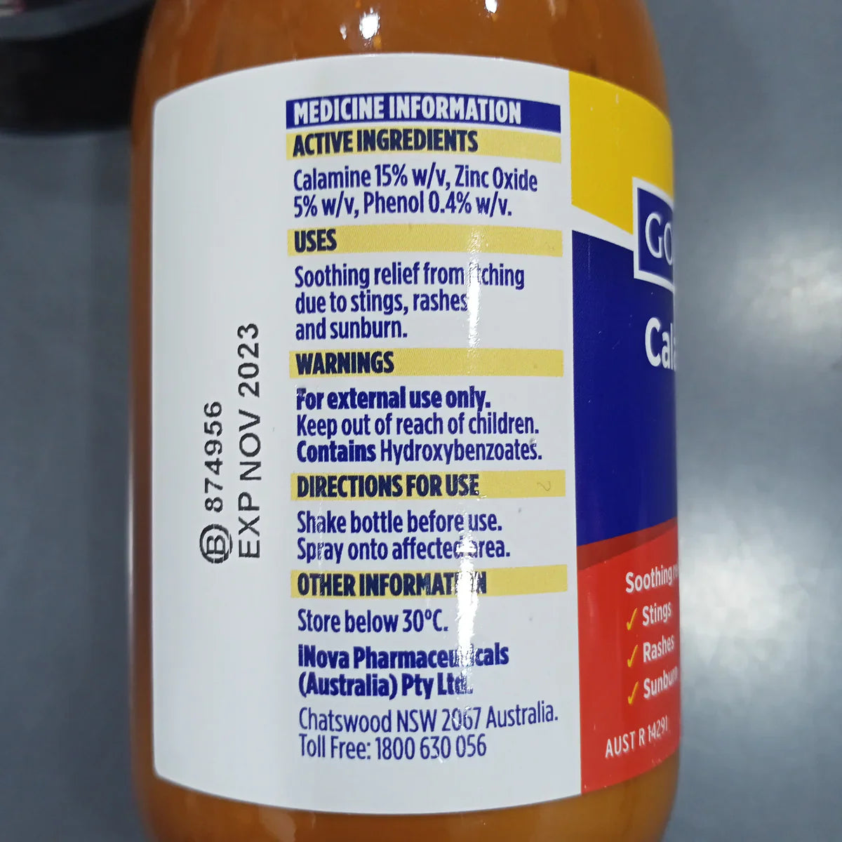 Gold Cross Calamine Lotion Spray 200ml