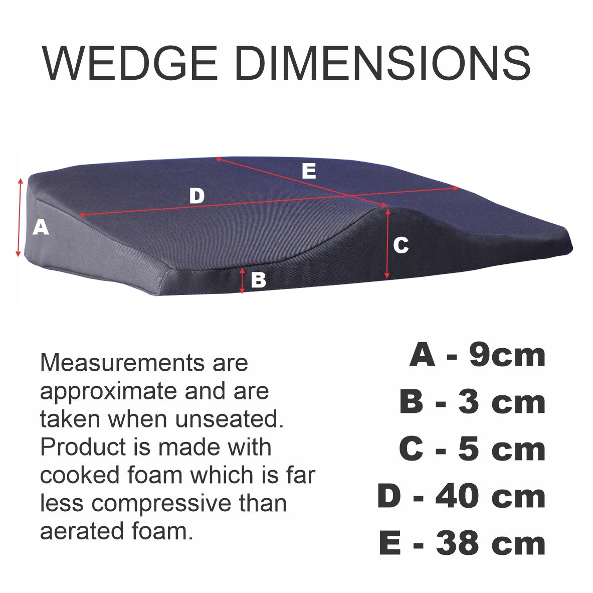 Body Assist Deluxe Seat Wedge Cushion
