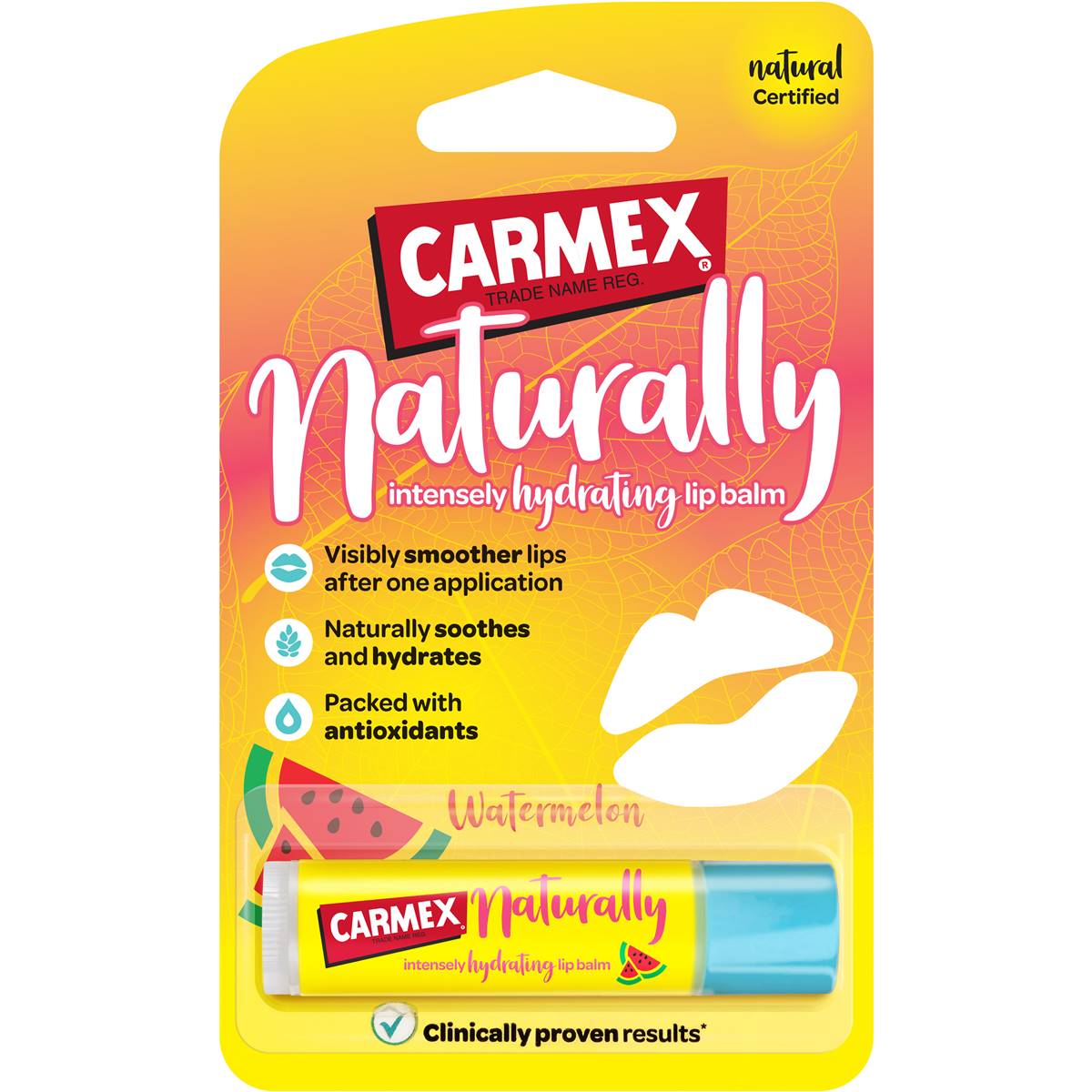 Carmex Naturally Intense Hydrating Lip Balm Watermelon 4.2g