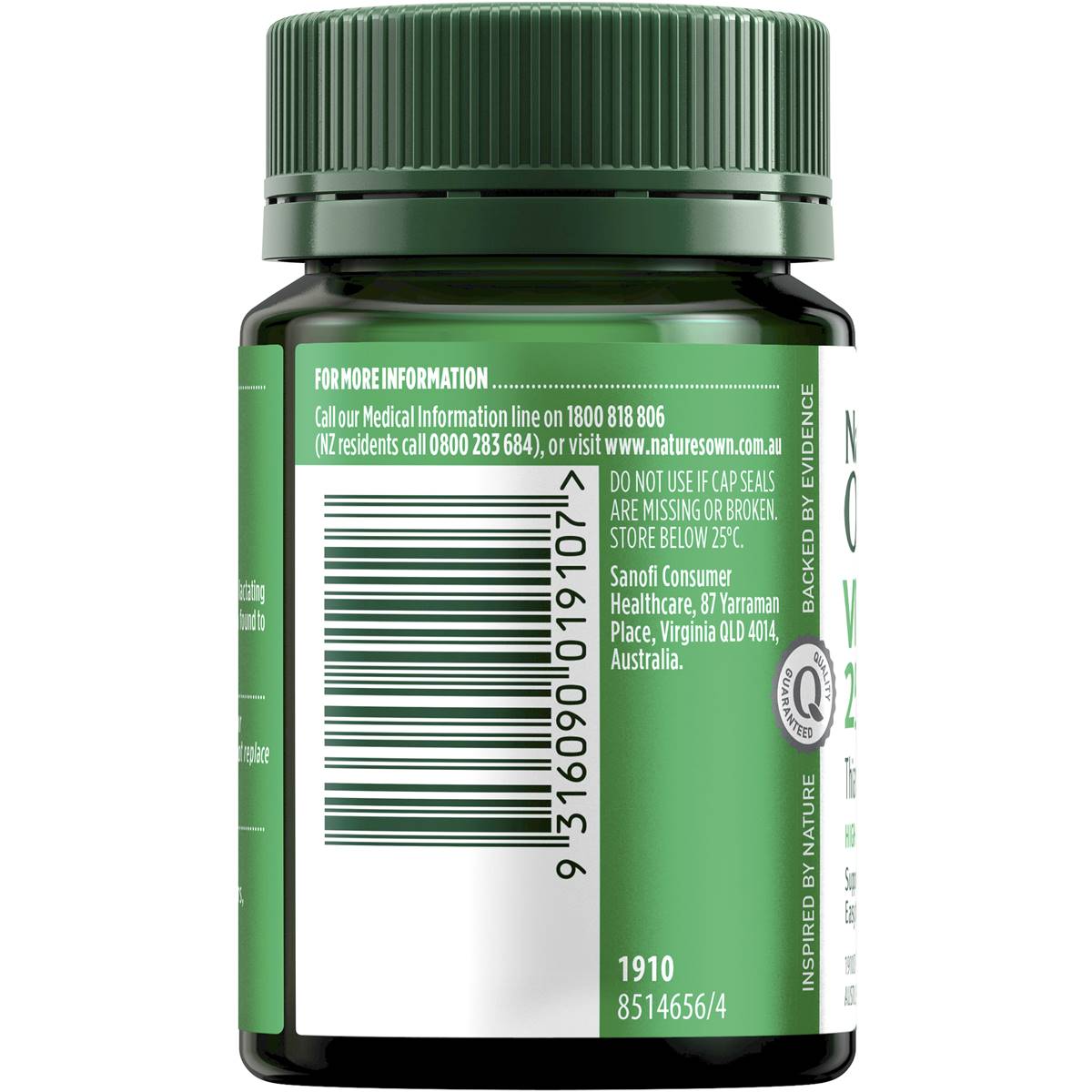 Nature's Own Vitamin B1 250mg 75 Tablets