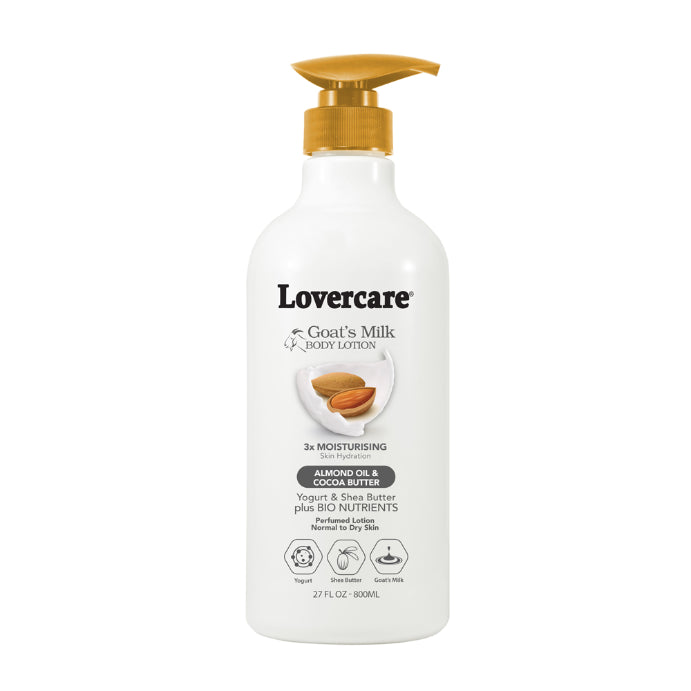 Lovercare Goat's Milk Body Lotion Almond Oil & Cocoa Butter 800ml
