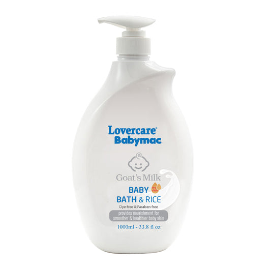 Lovercare Babymac Goat's Milk Baby Bath and Rice 1 L