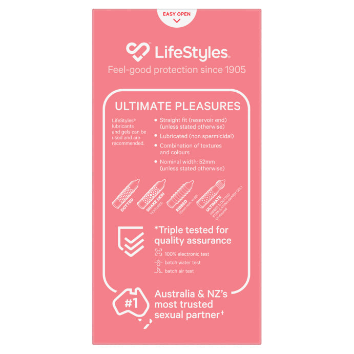 Lifestyles Ultimate Pleasures Condoms 10PK